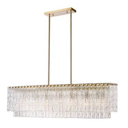 Z - Lite Linear Glass Chandelier - Lightings Menu
