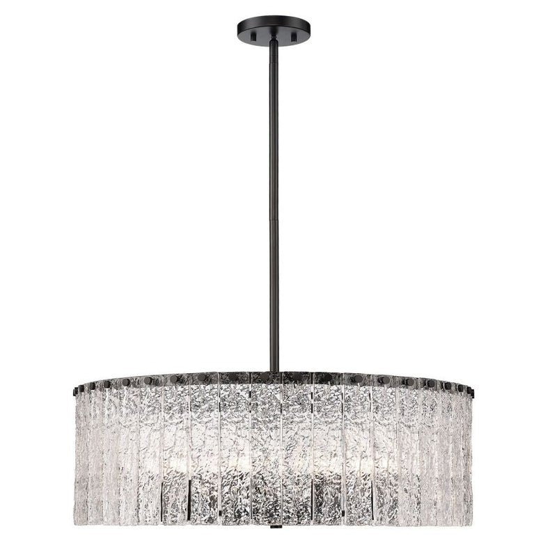 Z - Lite Round Glass Chandelier - Lightings Menu