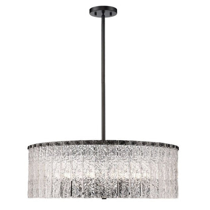 Z - Lite Round Glass Chandelier - Lightings Menu