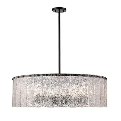 Z - Lite Round Glass Chandelier - Lightings Menu