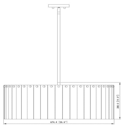 Z - Lite Round Glass Chandelier - Lightings Menu