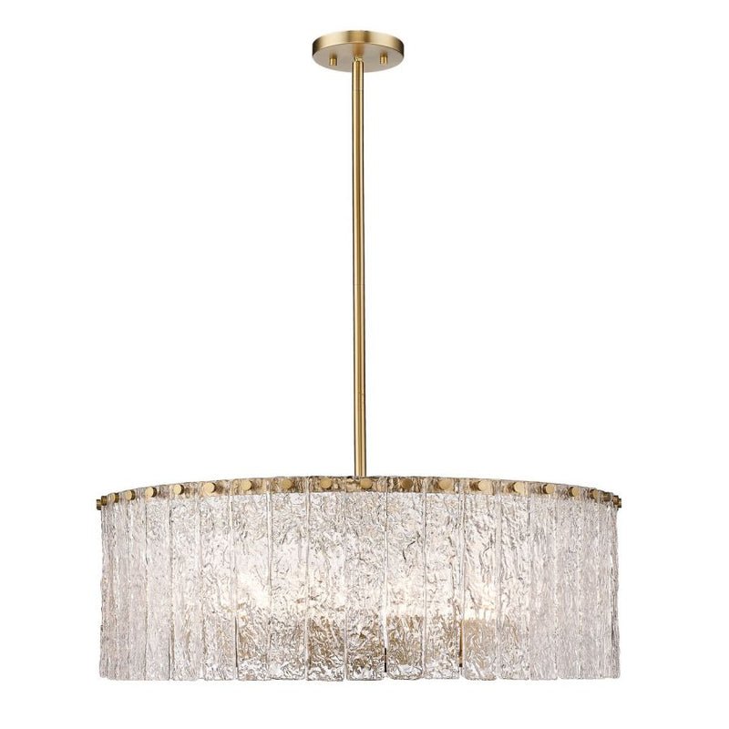 Z - Lite Round Glass Chandelier - Lightings Menu
