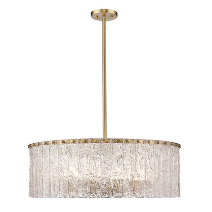 Z - Lite Round Glass Chandelier - Lightings Menu