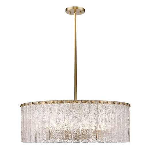 Z - Lite Round Glass Chandelier - Lightings Menu