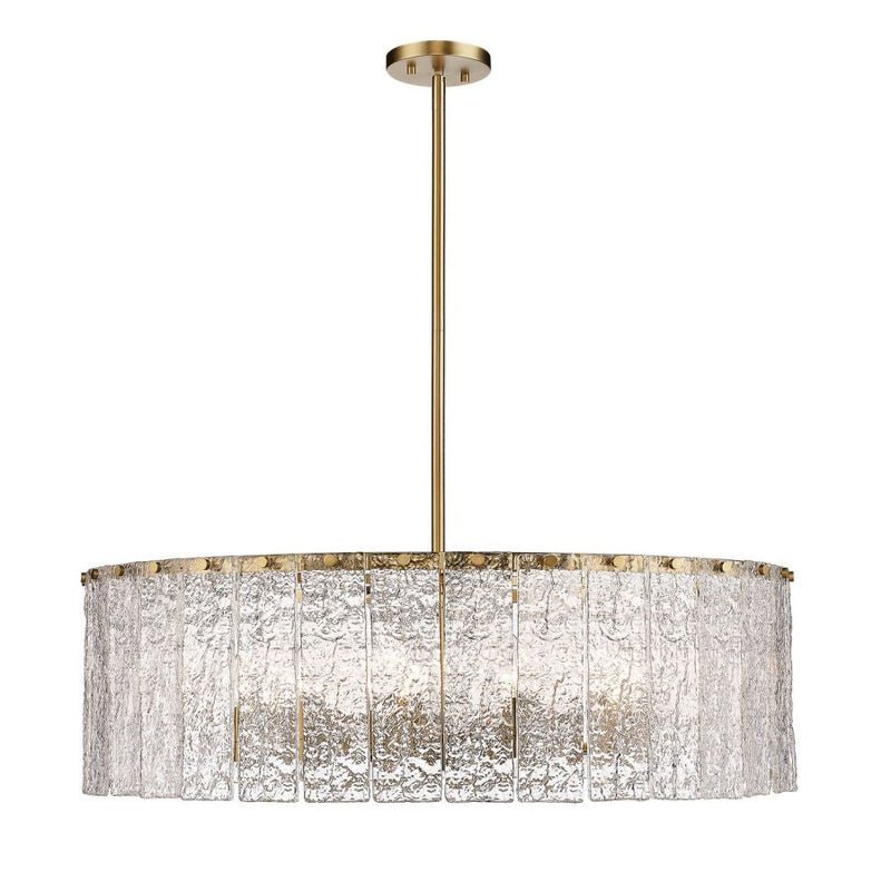 Z - Lite Round Glass Chandelier - Lightings Menu