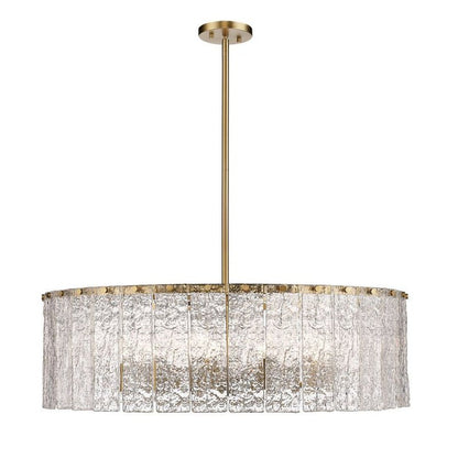 Z - Lite Round Glass Chandelier - Lightings Menu