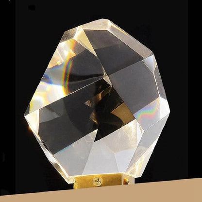Zora Modern Faceted Crystal Wall Sconce - Lightings Menu